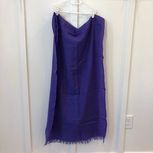J. Crew Purple Wool Scarf